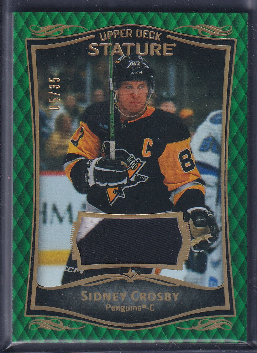 SIDNEY CROSBY - 2023 Upper Deck Stature Patch #13, /35