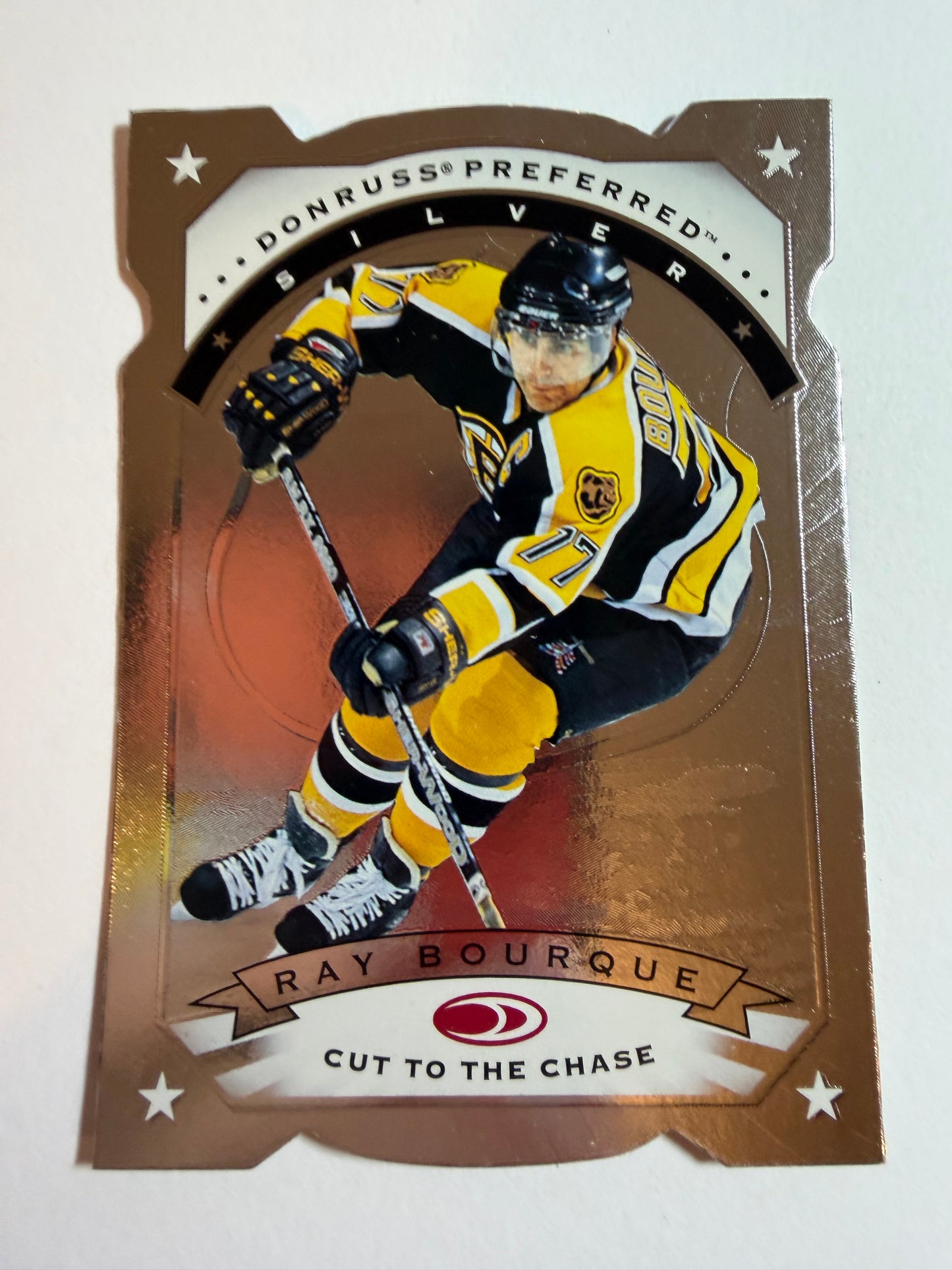 RAY BOURQUE - 1997 Donruss Preferred Cut to the Chase Silver Die Cut #24