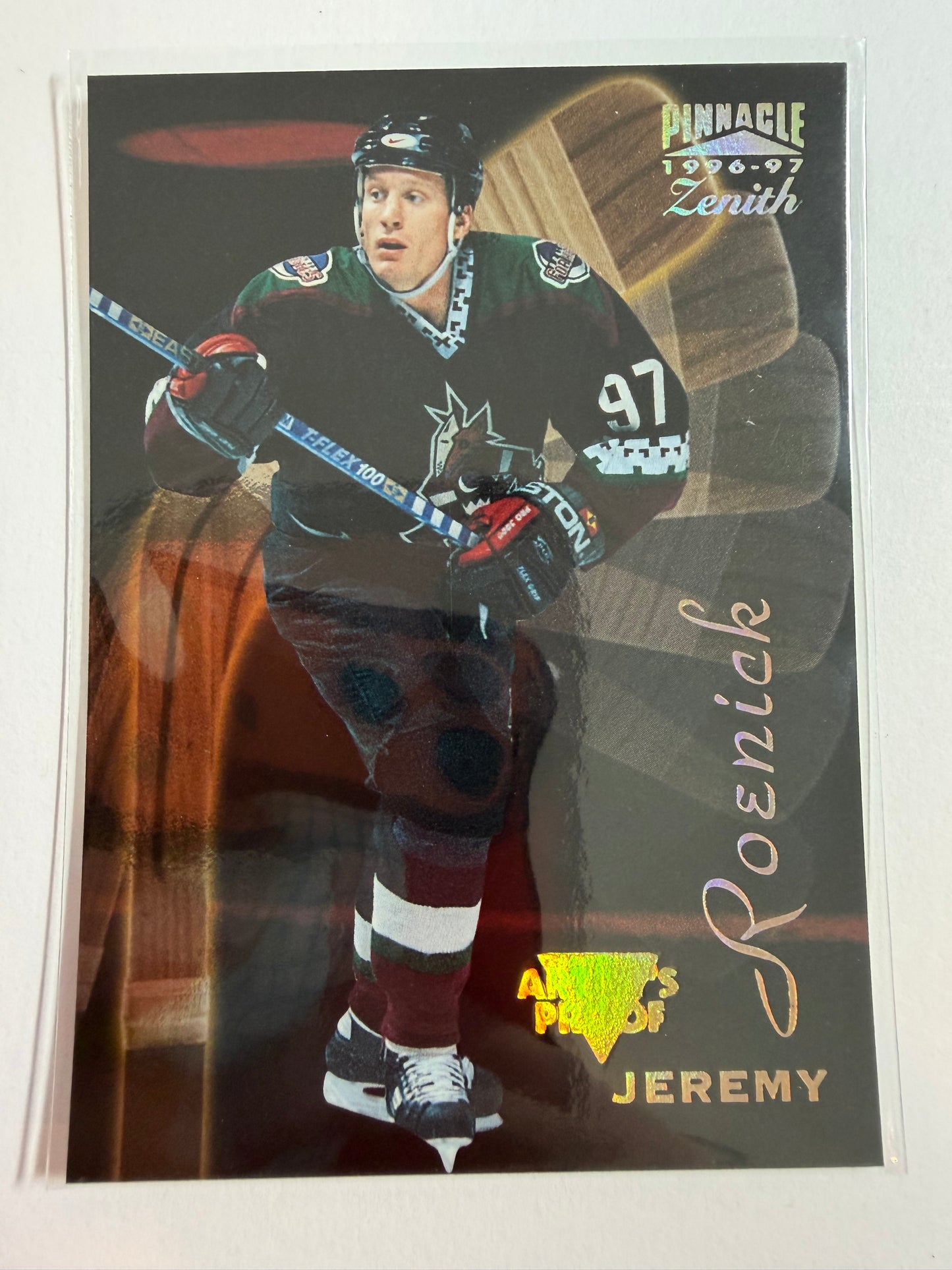 JEREMY ROENICK - 1996 Pinnacle Zenith Artist's Proof #30