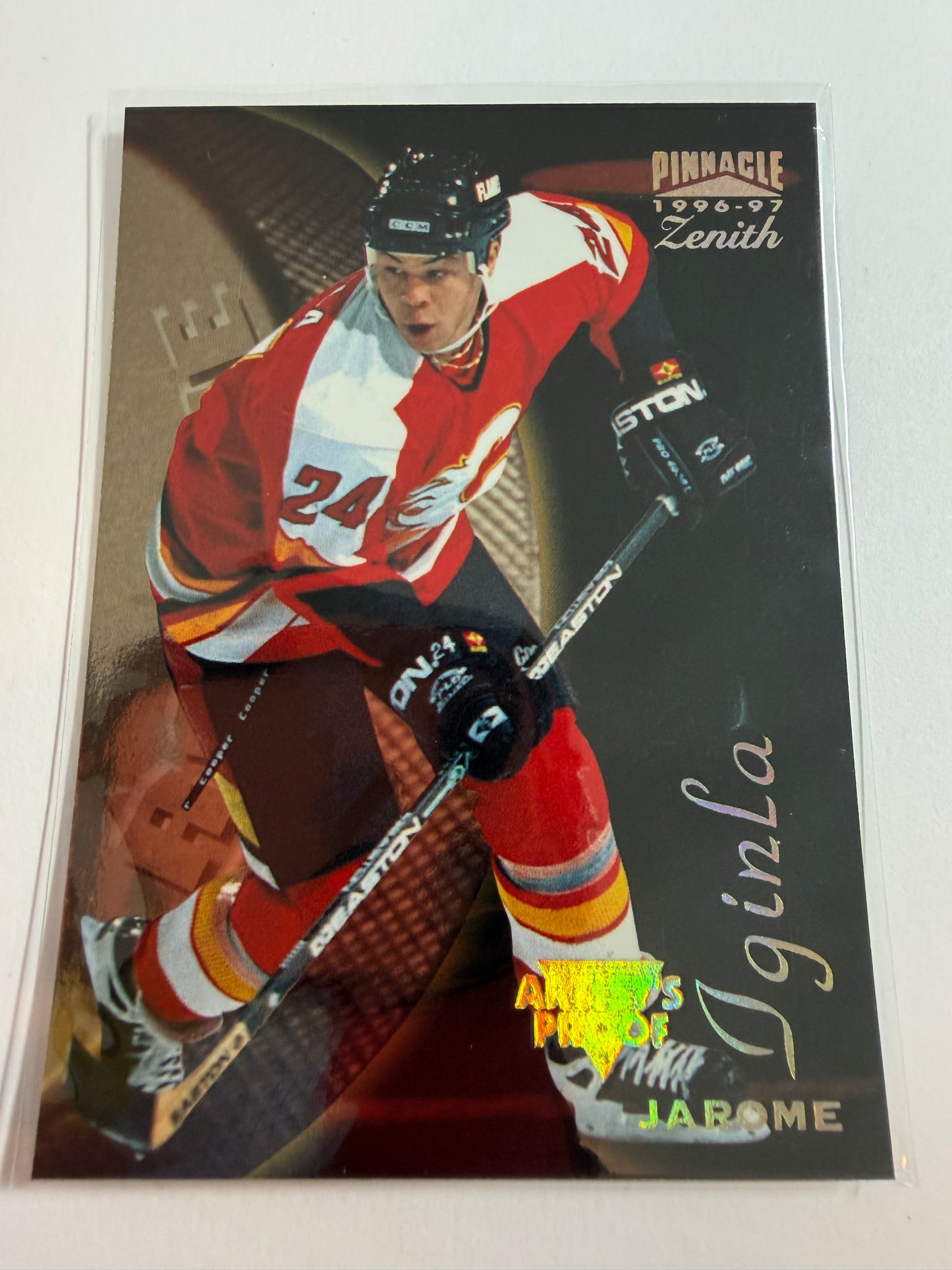 JAROME IGINLA - 1996 Pinnacle Zenith Artist's Proof #119