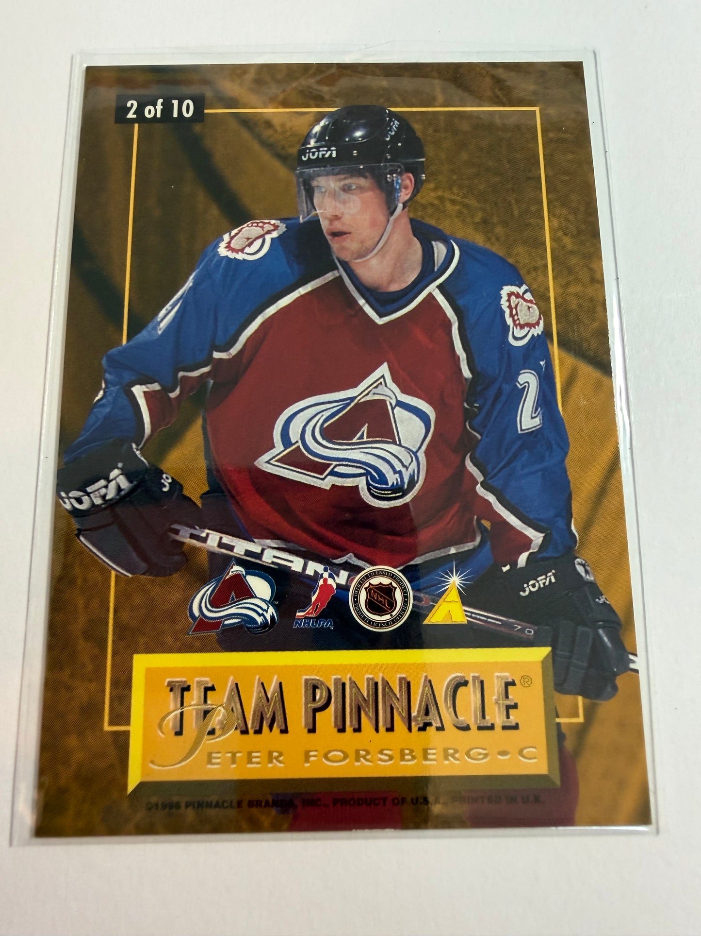 LEMIEUX / FORSBERG - 1996 Pinnacle Team Pinnacle #2