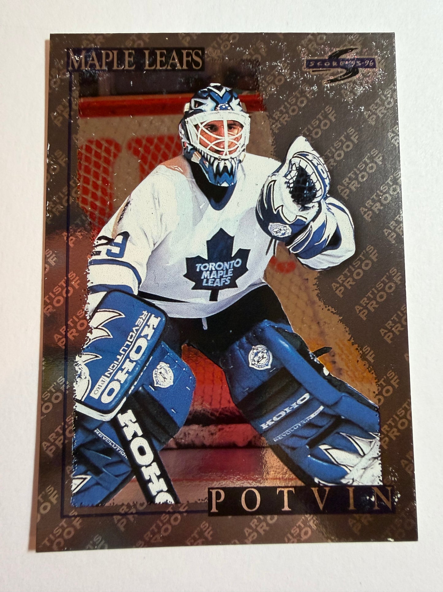 FELIX POTVIN - 1995 Pinnacle Score Black Ice Artist's Proof #4