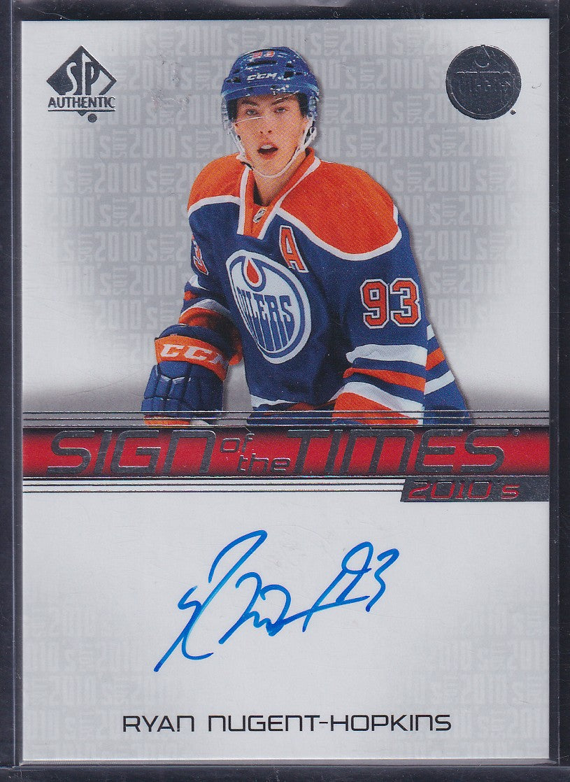 RYAN NUGENT-HOPKINS - 2020 SP Authentic Sign of the Times 2010s Auto #ST10-RN