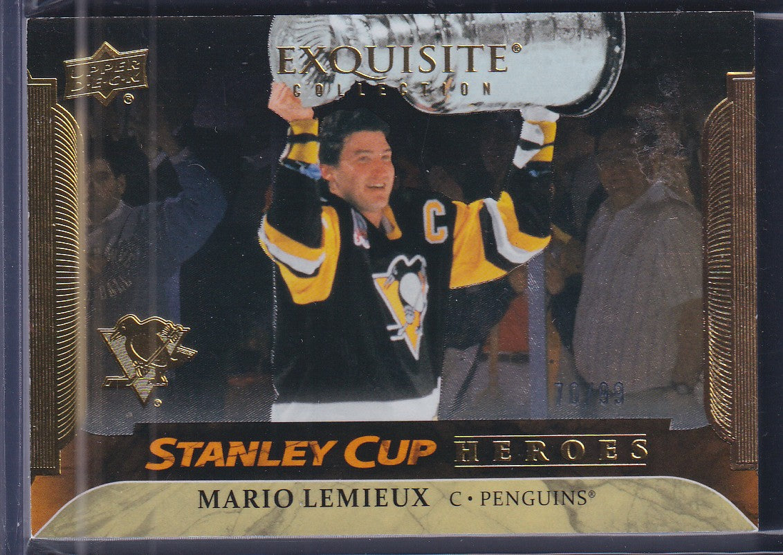 MARIO LEMIEUX - 2025 Upper Deck Exquisite Stanley Cup Heroes #ESC-ML, /99