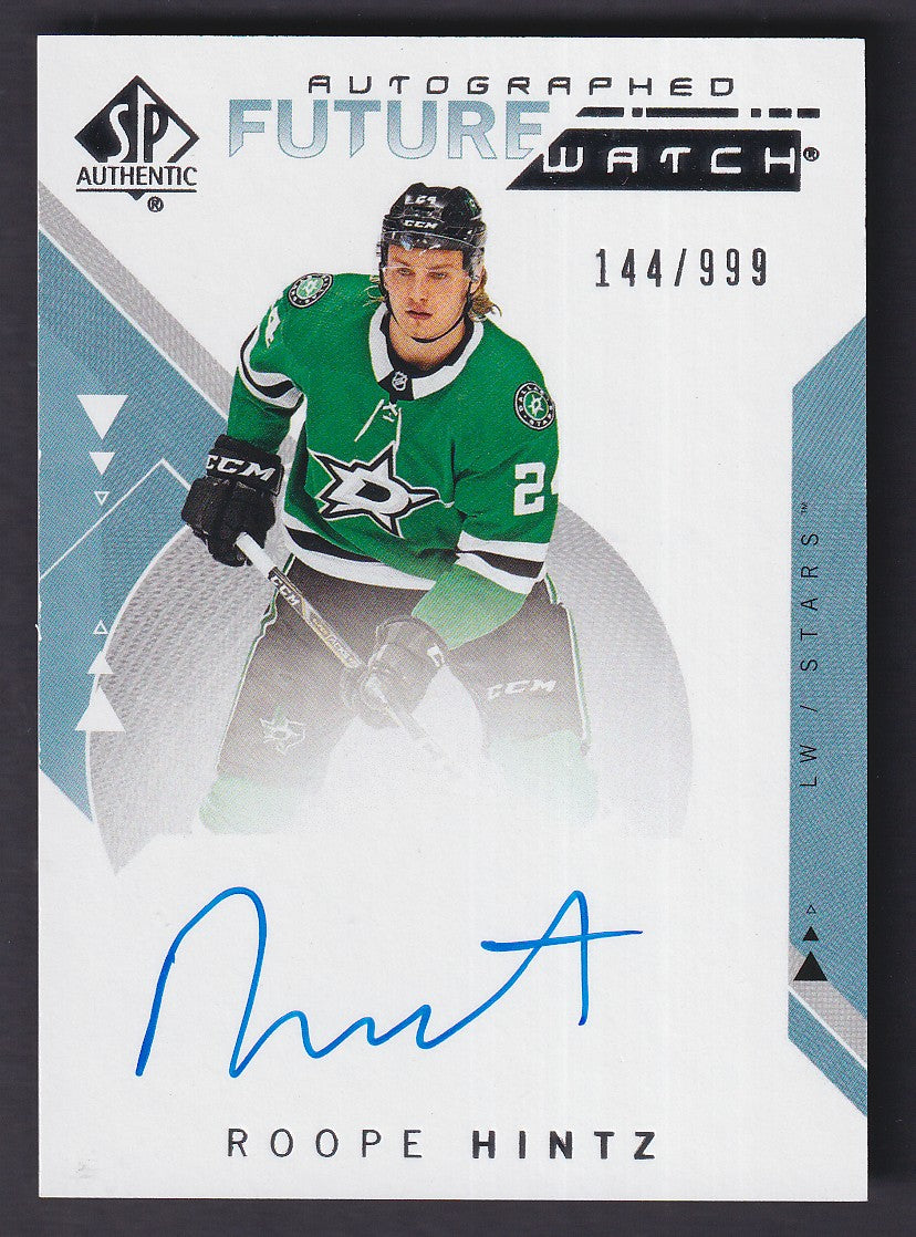 ROOPE HINTZ - 2018 SP Authentic Future Watch Auto #207, /999