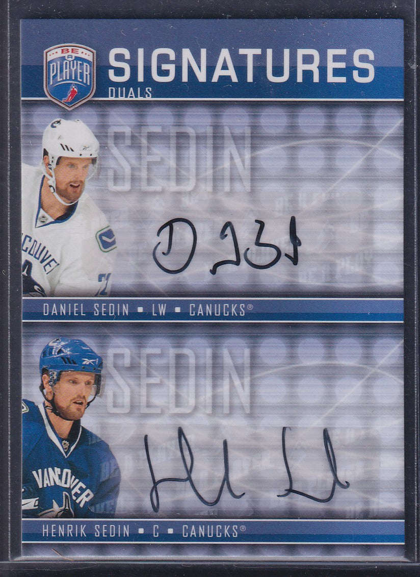 DANIEL & HENRIK SEDIN - 2008 Be a Player Signature Duals #S2-SS