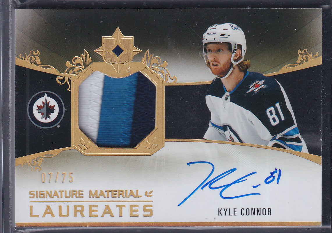 KYLE CONNOR - 2021 UD Ultimate Signature Material Laureates Auto Patch /75