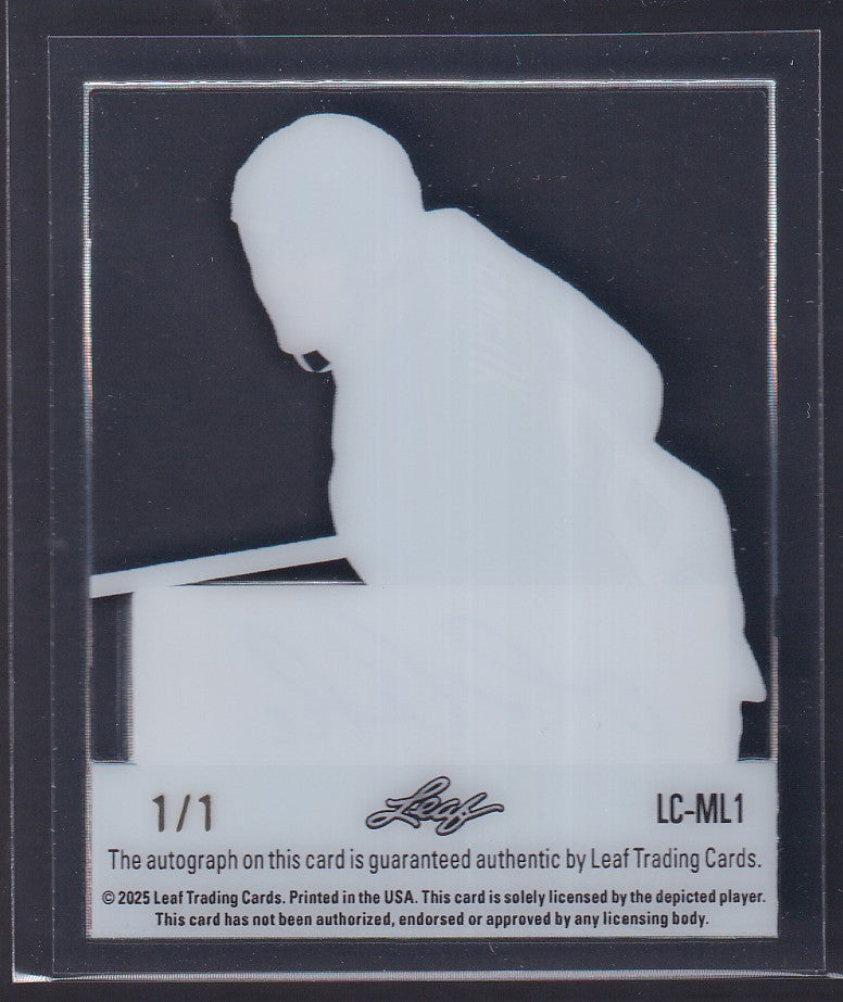 MARIO LEMIEUX - 2025 Leaf Trading Auto #LC-ML1, 1/1