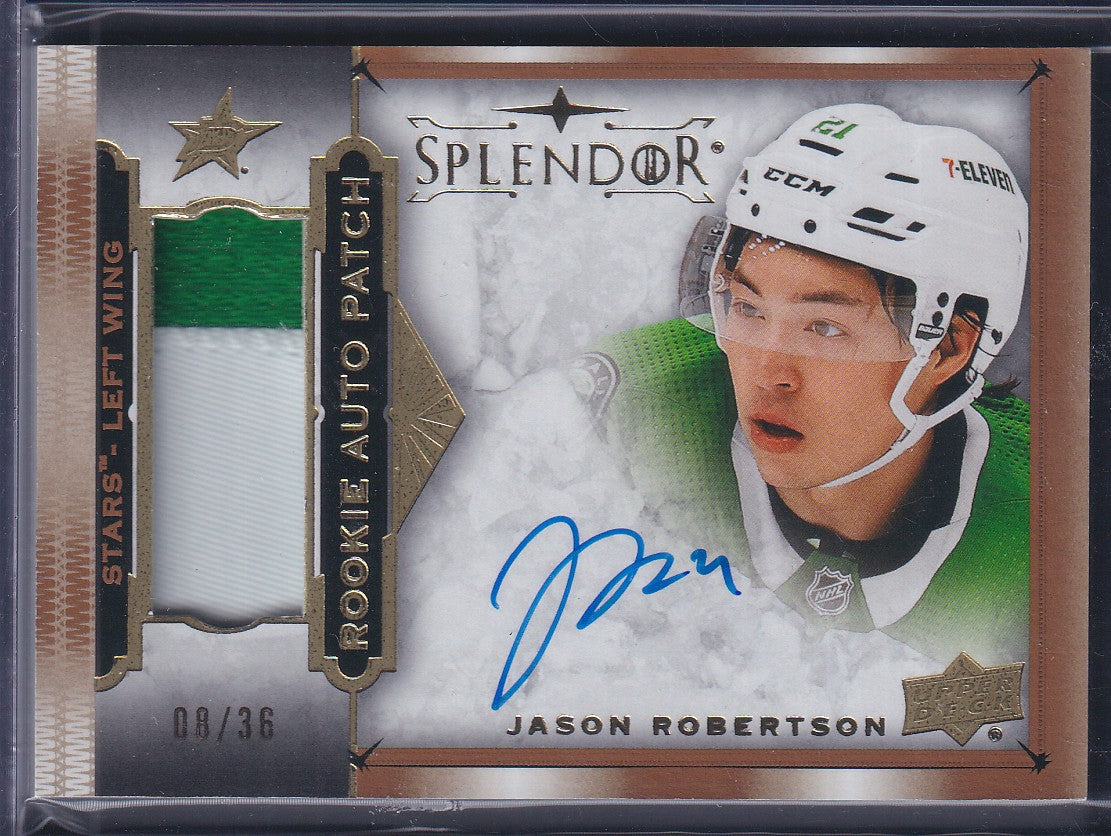 JASON ROBERTSON - 2020 UD Splendor Rookie Auto Patch #SP-JR, /36