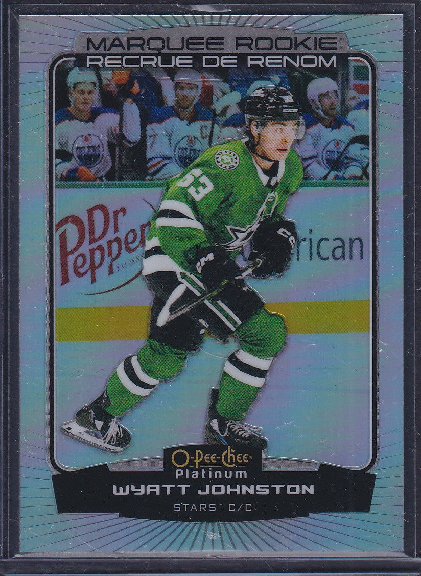 WYATT JOHNSTON - 2022 O-Pee-Chee Platinum Marquee Rookie RAINBOW #294