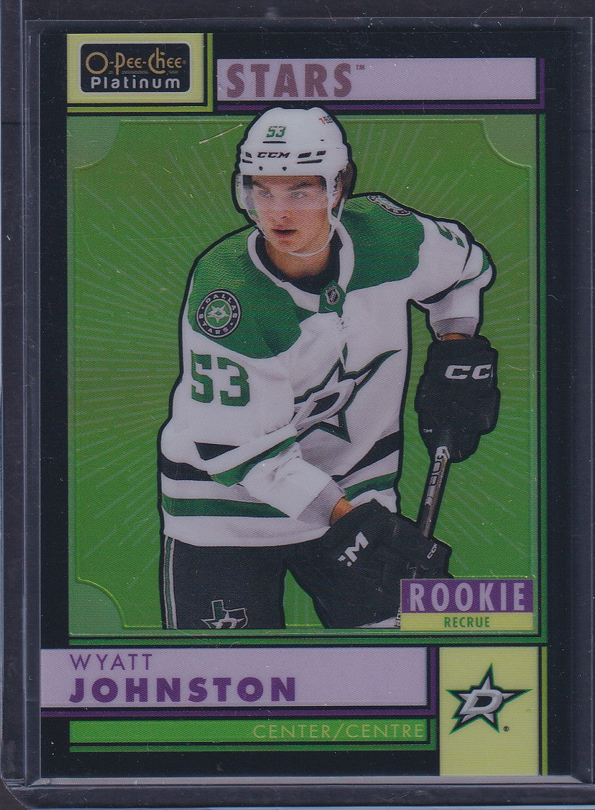 WYATT JOHNSTON - 2022 O-Pee-Chee Platinum Rookie PACK WARS #R-94