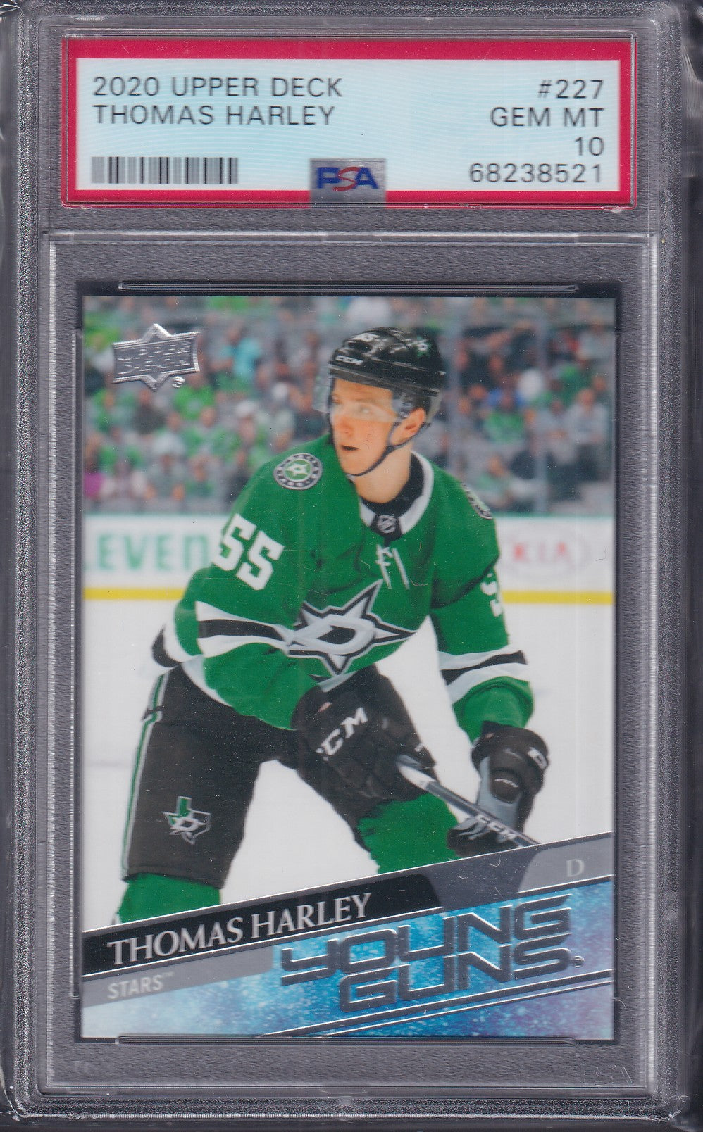 THOMAS HARLEY - 2020 Upper Deck Young Guns #227, PSA 10