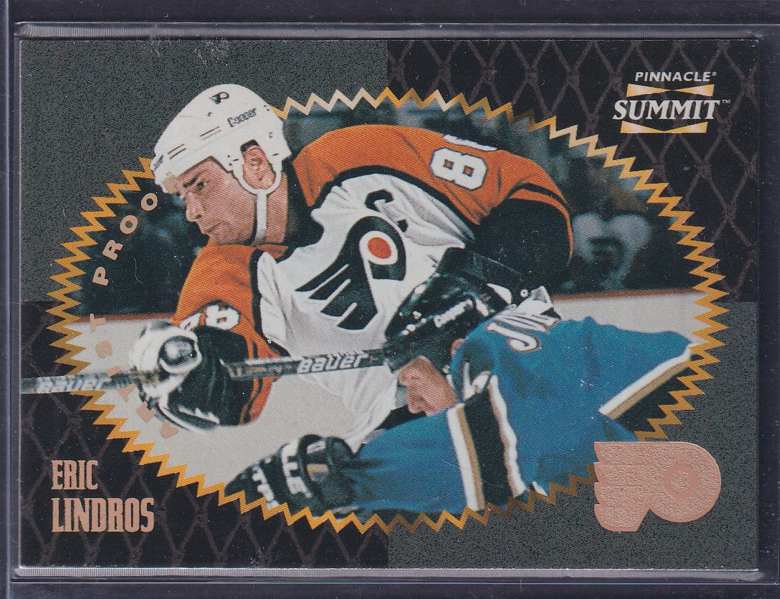 ERIC LINDROS - 1996 Pinnacle Summit Artist Proof #117