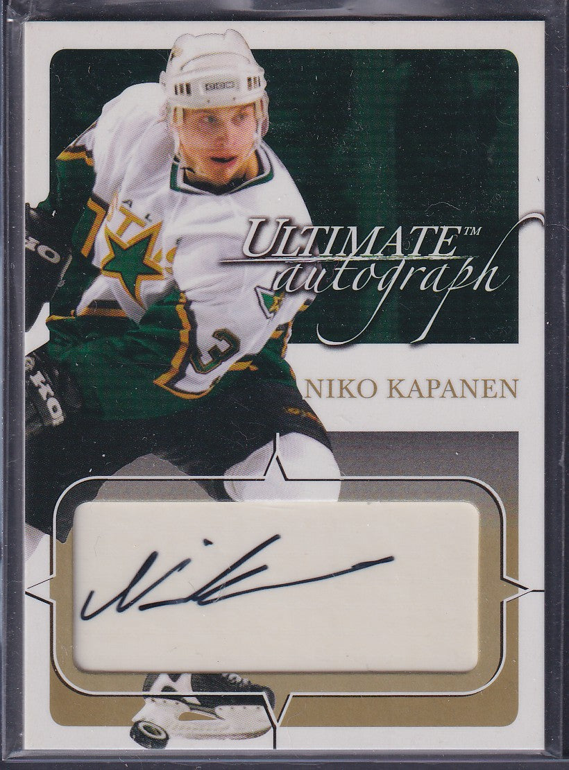NIKO KAPANEN - 2004 ITG In the Game Ultimate Autograph #76, /35