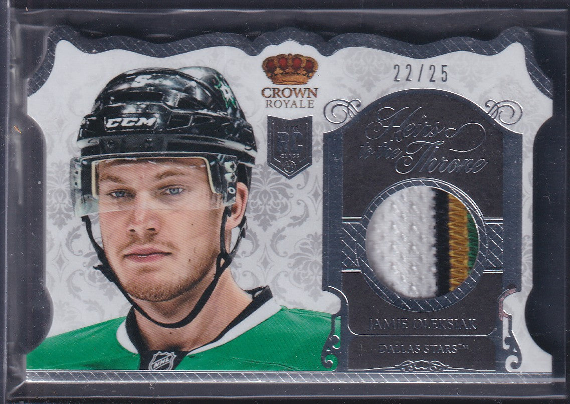 JAMIE OLEKSIAK - 2013 Panini Crown Royale Rookie Heirs to the Throne #HT-JO, /25