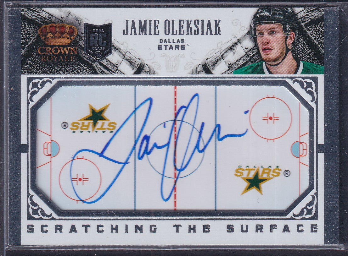 JAMIE OLEKSIAK - 2013 Panini Crown Royale RC Scratching the Surface Auto #SC-JO