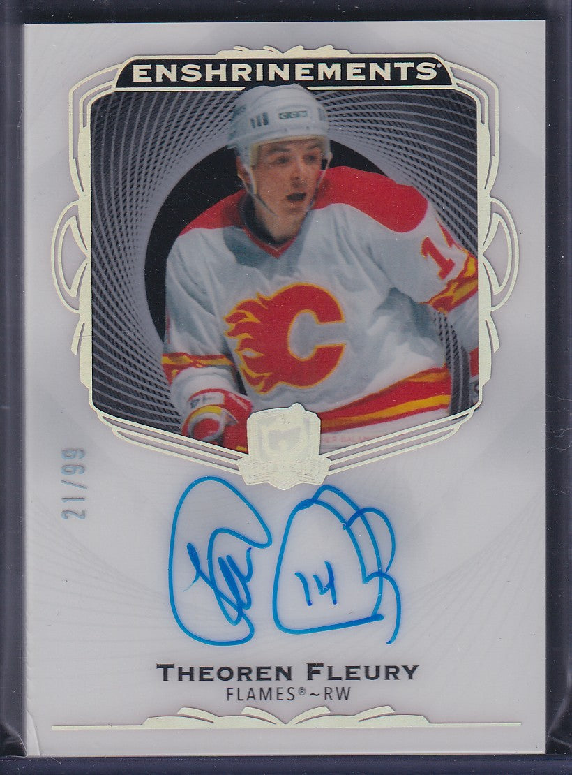 THEOREN FLEURY - 2021 The Cup Enshrinements Auto #E-TF, /99