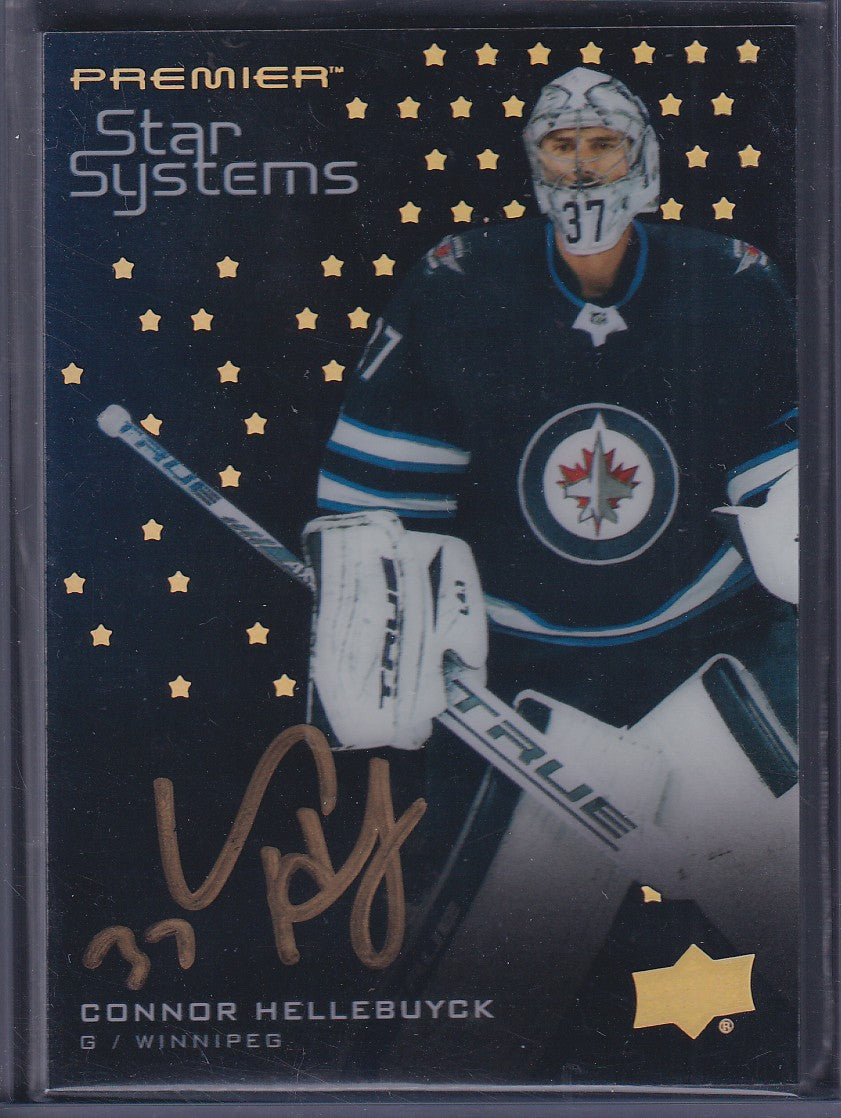 CONNOR HELLEBUYCK - 2021 Upper Deck Premier Star Systems Auto #SS-CH, /25