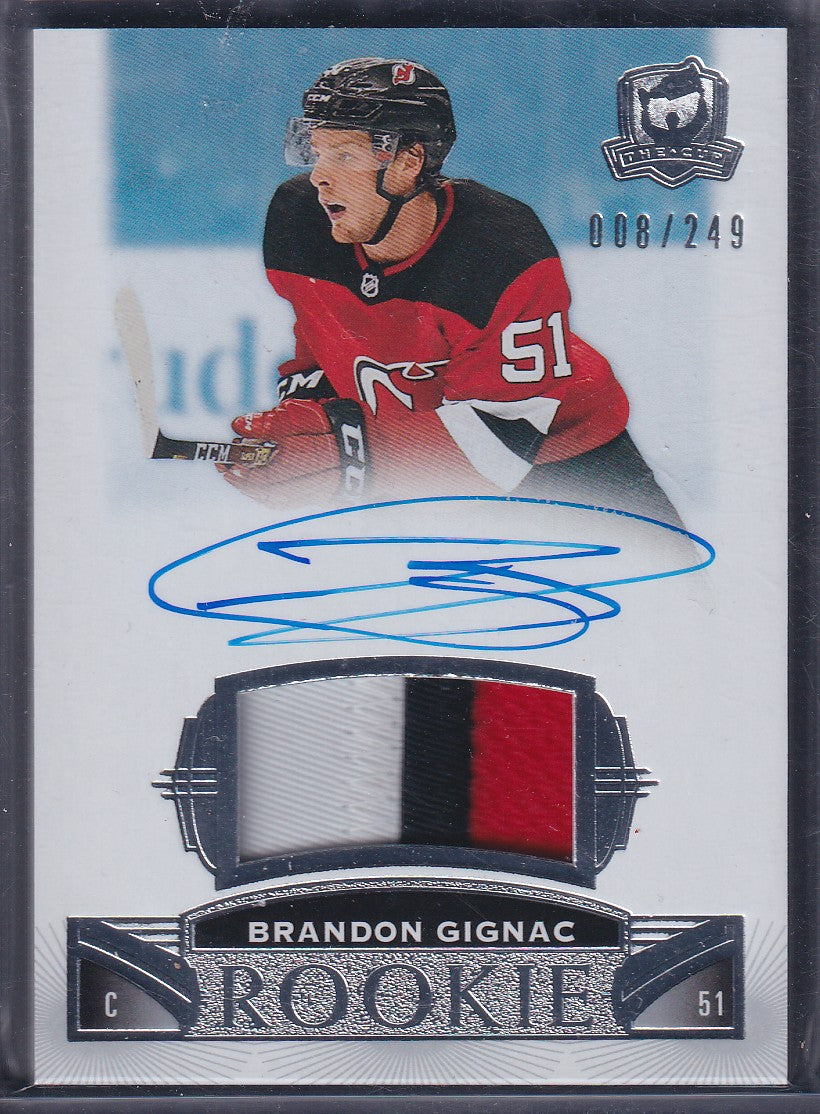BRANDON GIGNAC - 2019 The Cup Rooke Auto Patch #87, /249