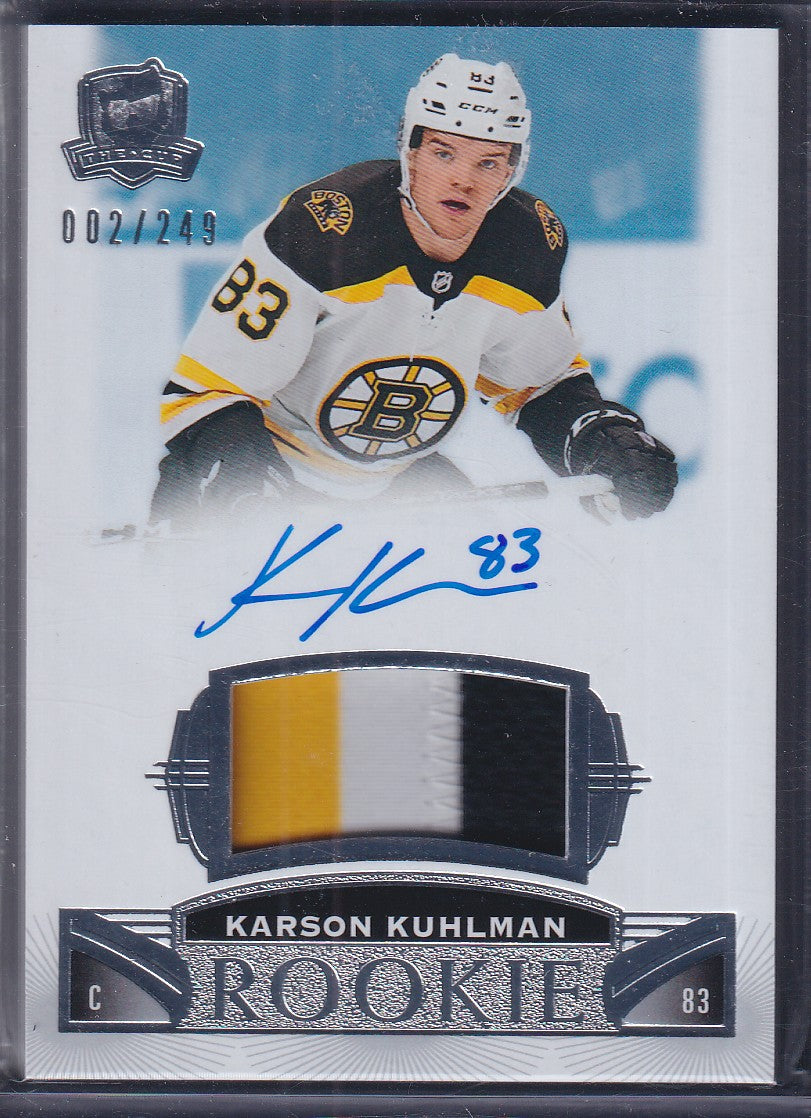 KARSON KUHLMAN - 2019 The Cup Rookie Auto Patch #100, /249