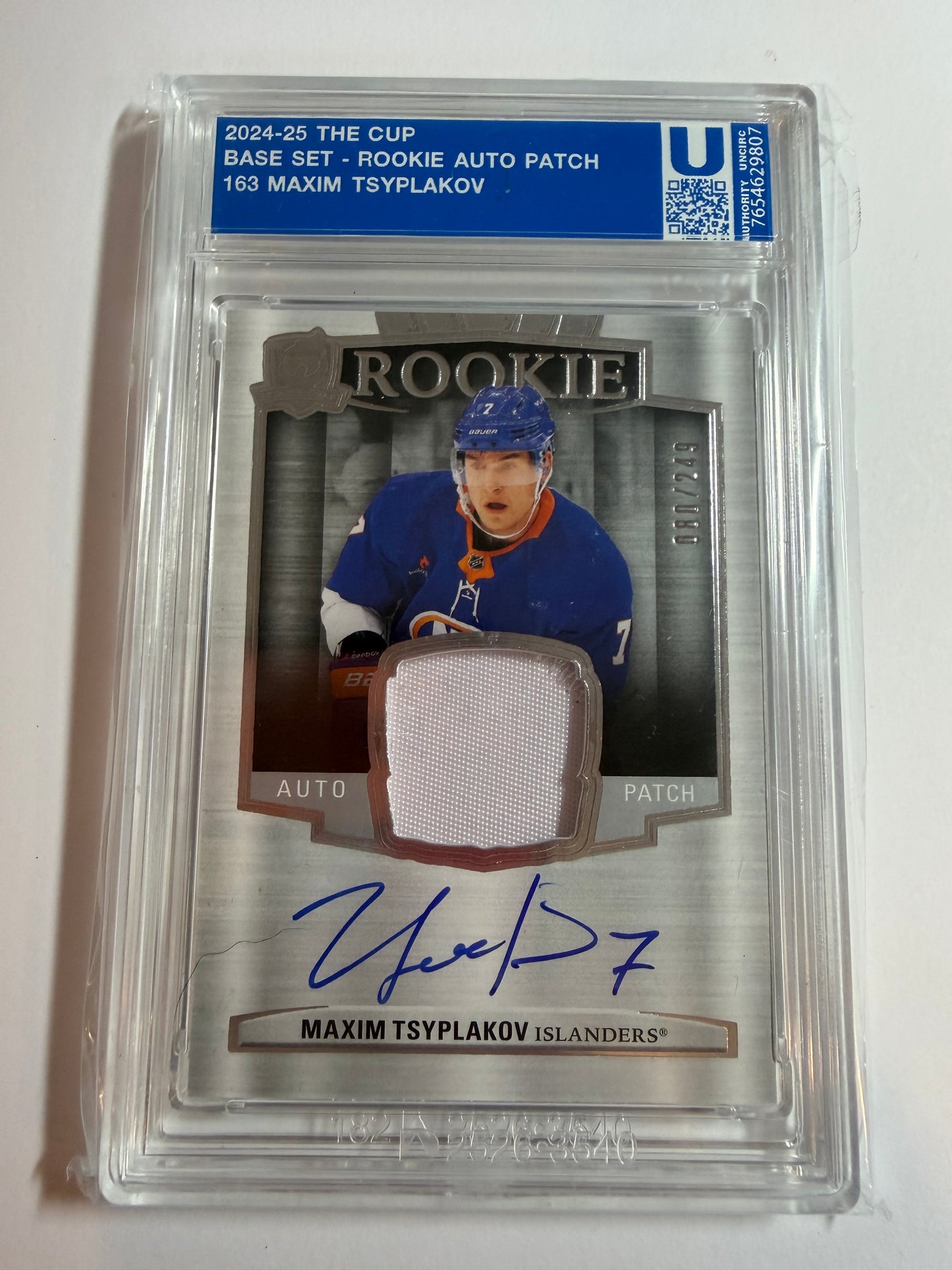 MAXIM TSYPLAKOV - 2024 The Cup Rookie Auto Patch #163, /249
