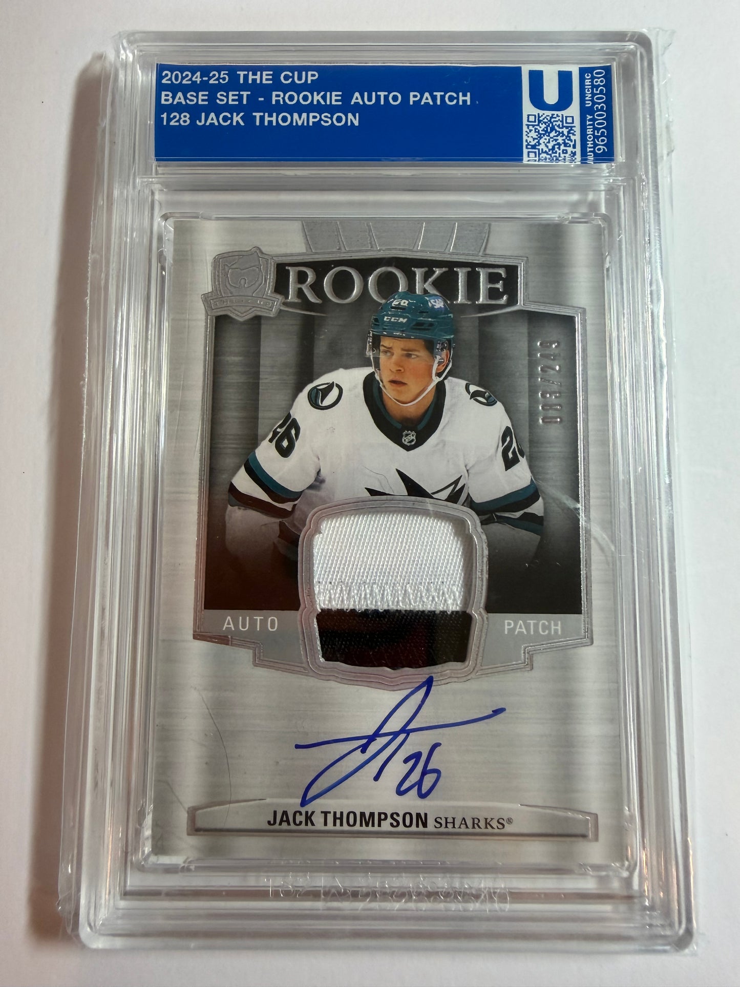 JACK THOMPSON - 2024 The Cup Rookie Auto Patch #128, /249