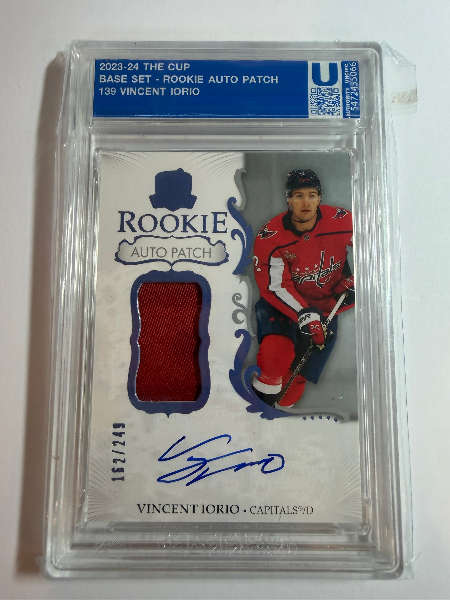 VINCENT IORIO - 2023 The Cup Rookie Auto Patch #139, /249