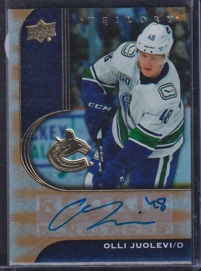 OLLI JUOLEVI - 2020 Upper Deck Trilogy Rookie Renditions Auto #RR-24