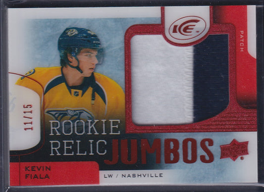 KEVIN FIALA - 2015 Upper Deck Ice Rookie Relic Jumbos Patch #RRJ-KF, /15