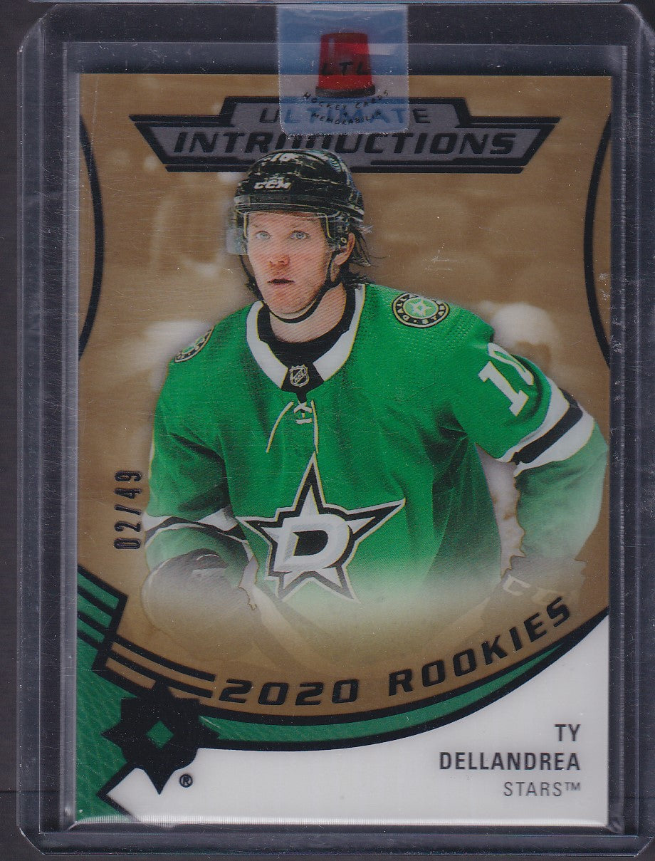TY DELLANDREA - 2020 Upper Deck Ultimate Introductions Rookies #UI-33, /49
