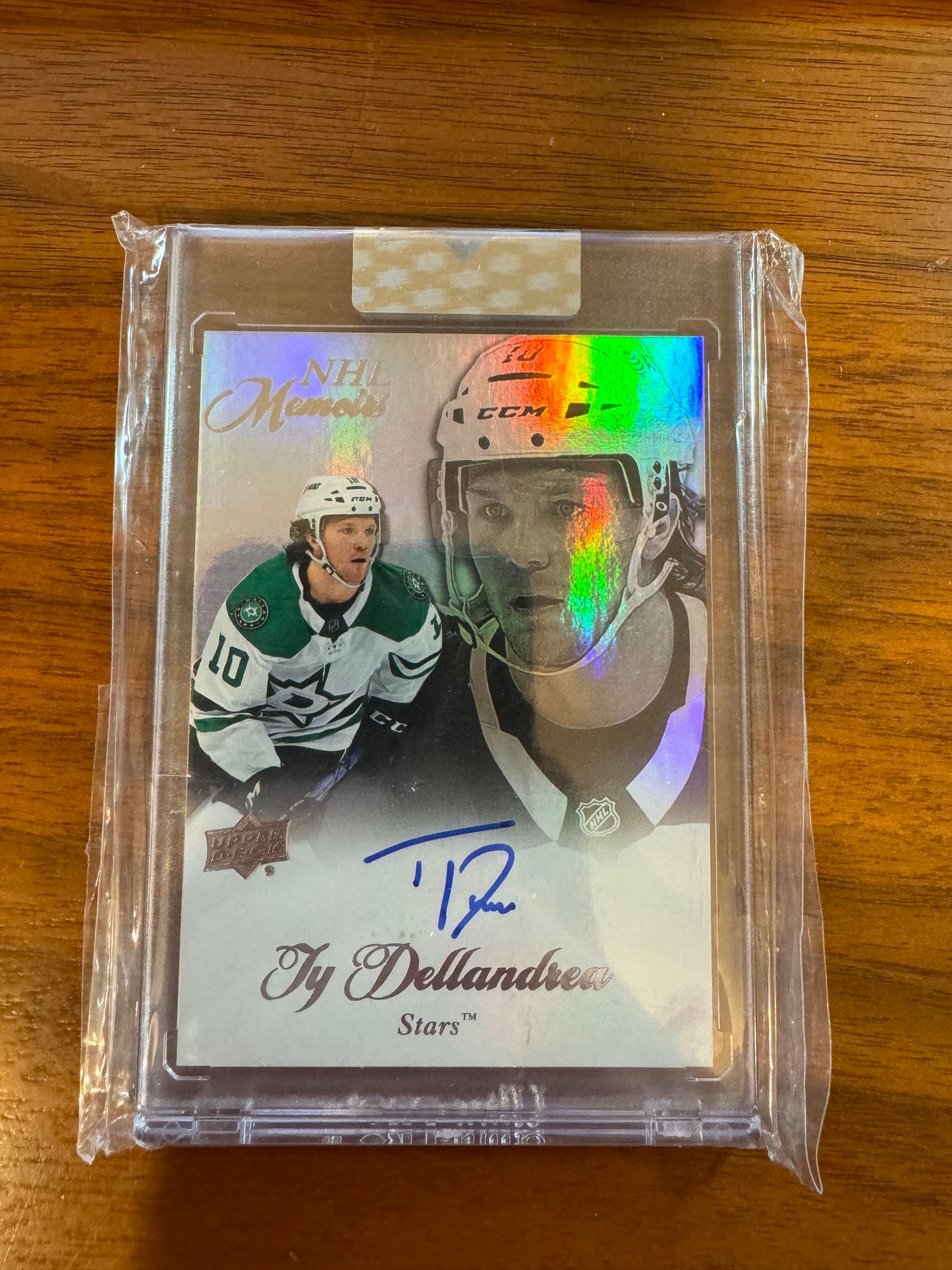 TY DELLANDREA - 2020 Upper Deck Clear Cut NHL Memoirs Auto #M-TD