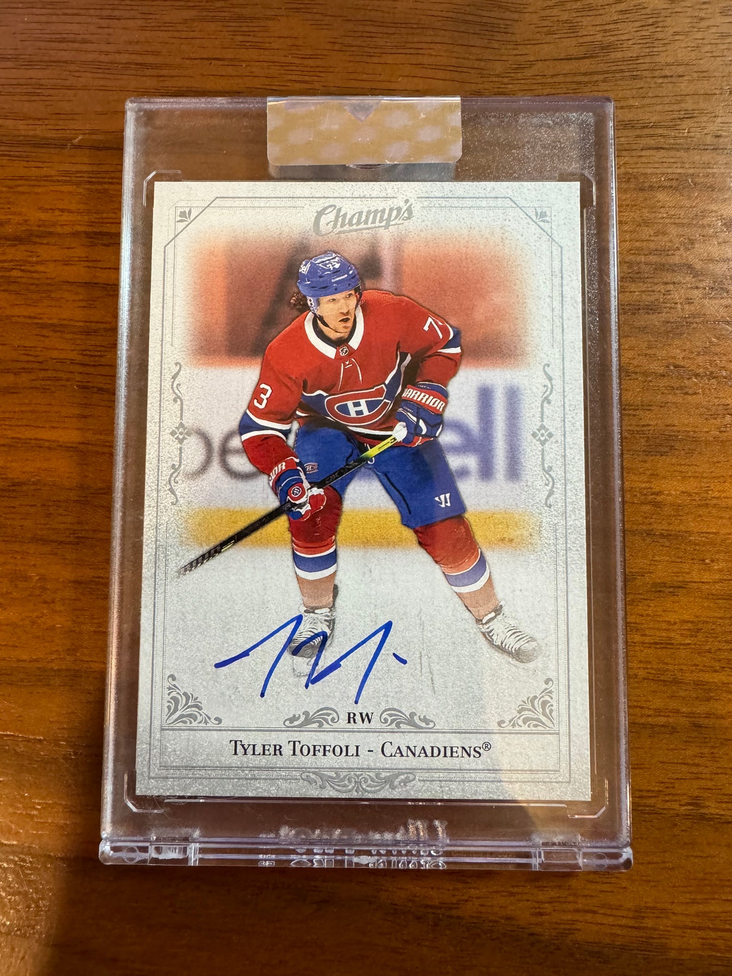 TYLER TOFFOLI - 2020 Upper Deck Clear Cut Champ's Auto #C-TO