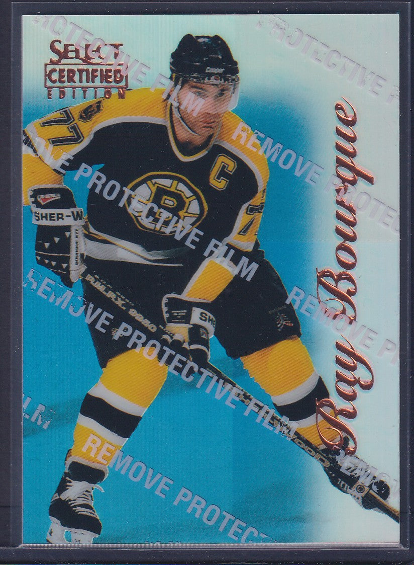 RAY BOURQUE - 1996 Pinnacle Select Certified MIRROR Blue w/ Coating #5