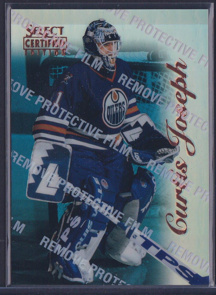 CURTIS JOSEPH - 1996 Pinnacle Select Certified MIRROR Blue w/ Coating #66