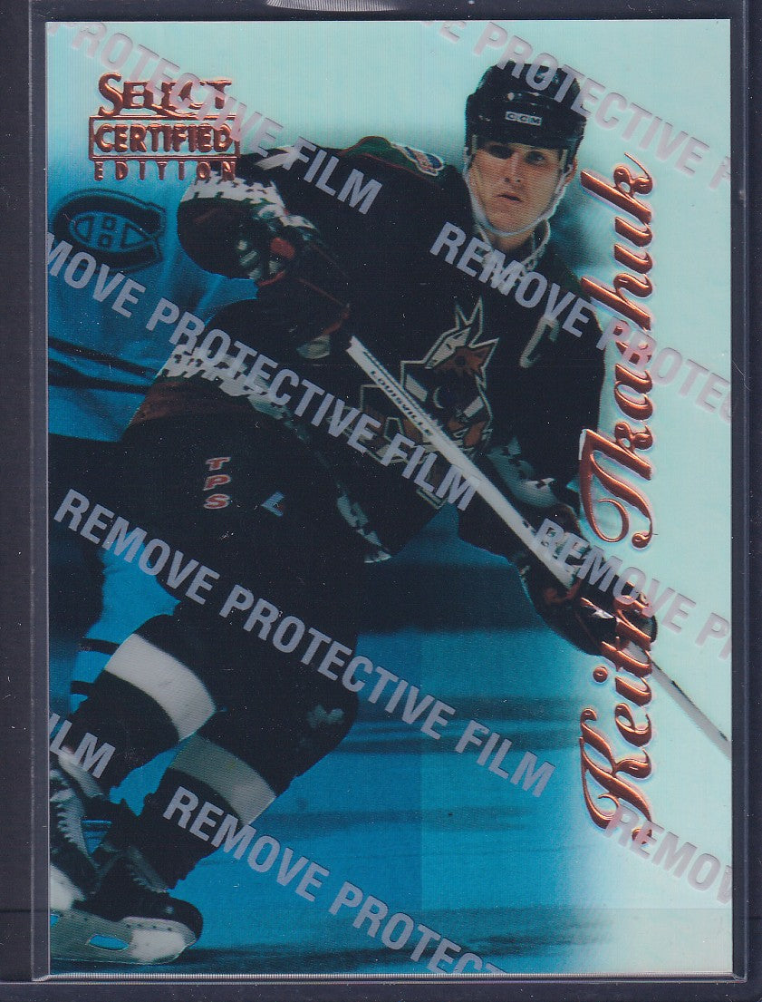 KEITH TKACHUK - 1996 Pinnacle Select Certified MIRROR Blue w/ Coating #24