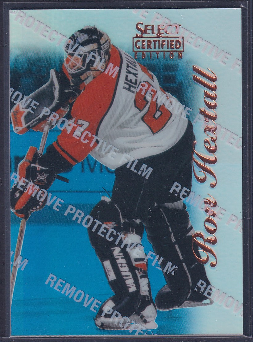 RON HEXTALL - 1996 Pinnacle Select Certified MIRROR Blue w/ Coating #63