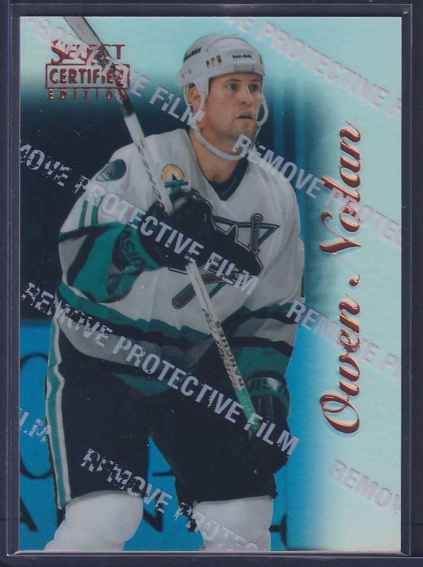 OWEN NOLAN - 1996 Pinnacle Select Certified MIRROR Blue w/ Coating #56