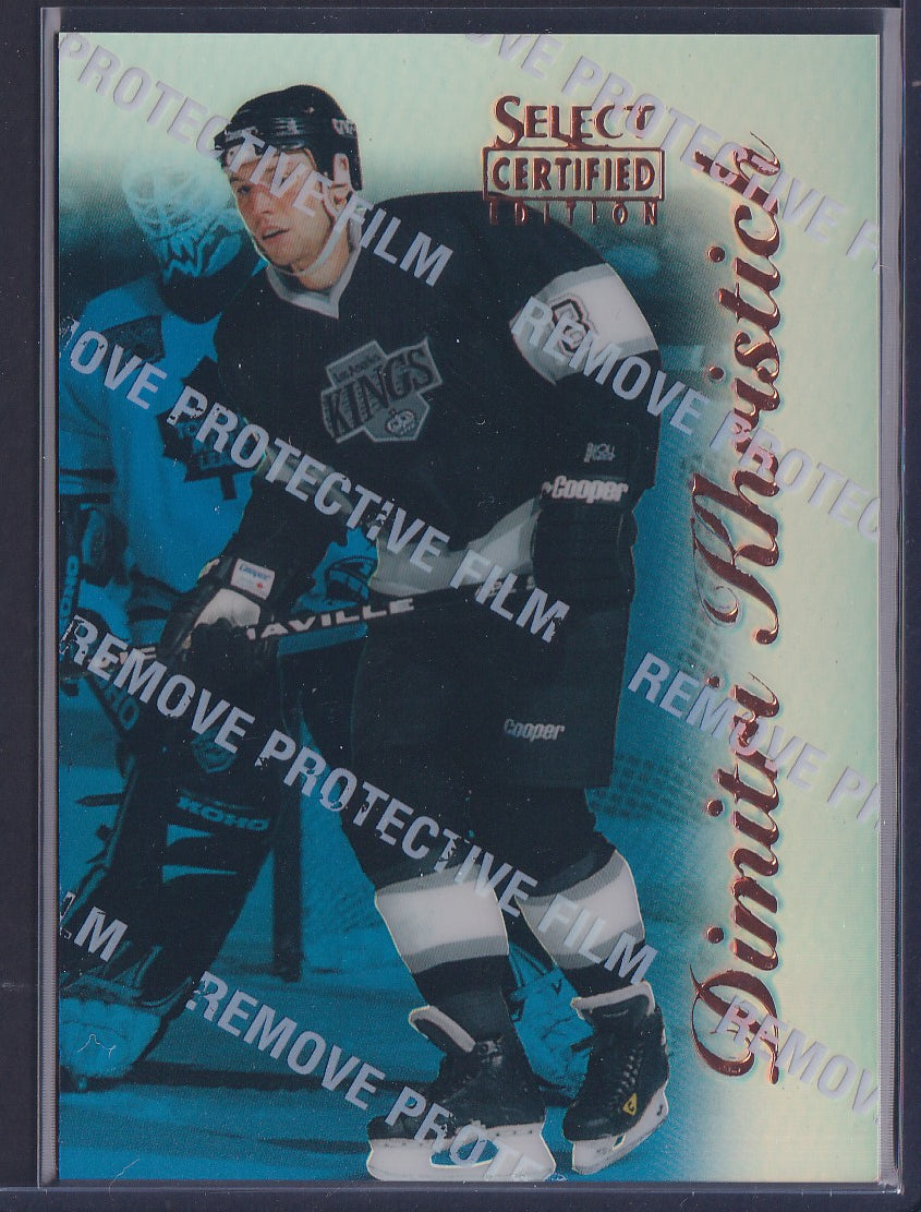 DMITRI KHRISTICH - 1996 Pinnacle Select Certified MIRROR Blue w/ Coating #46