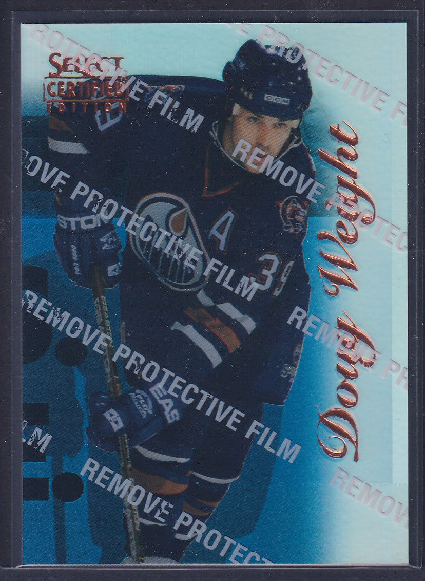 DOUG WEIGHT - 1996 Pinnacle Select Certified MIRROR Blue w/ Coating #50