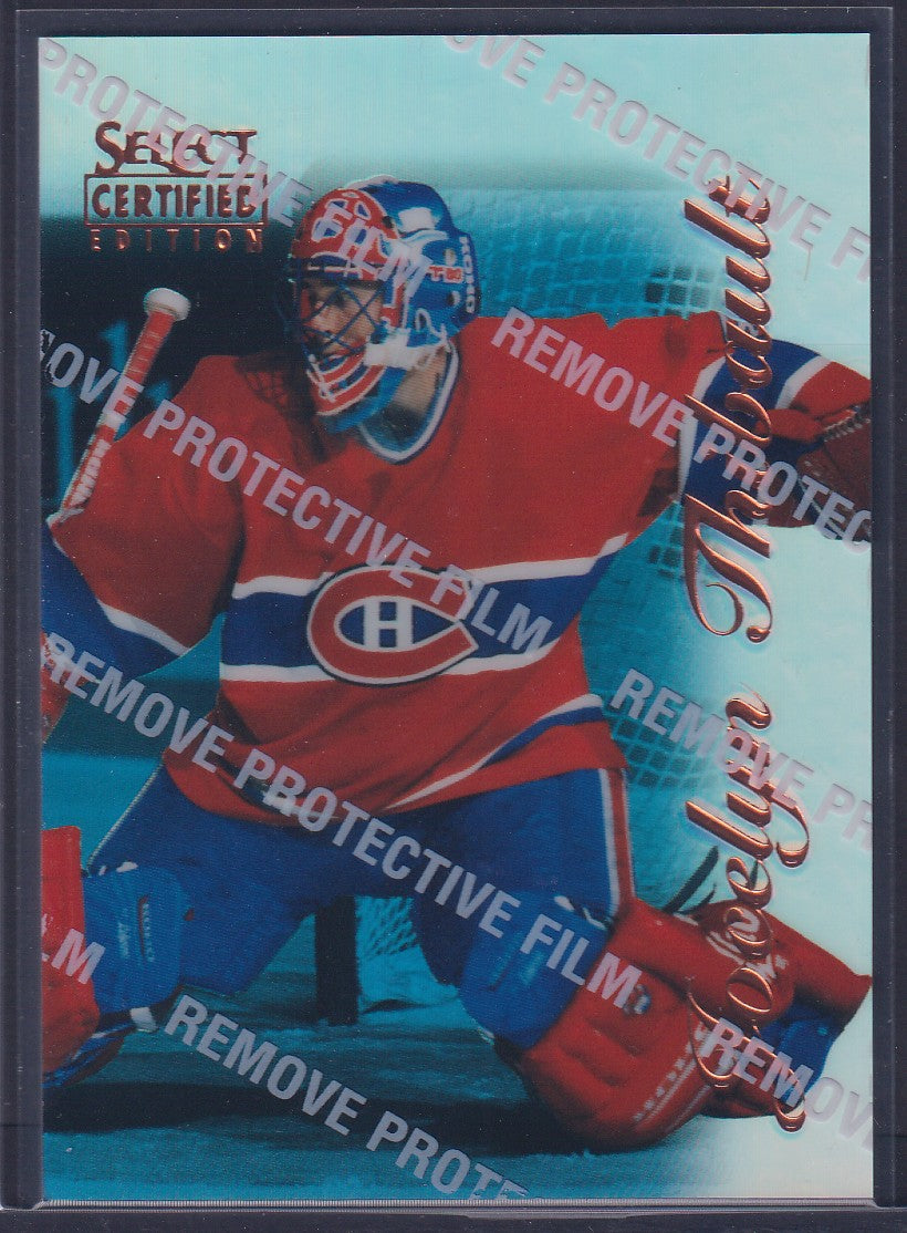 JOCELYN THIBAULT - 1996 Pinnacle Select Certified MIRROR Blue w/ Coating #3