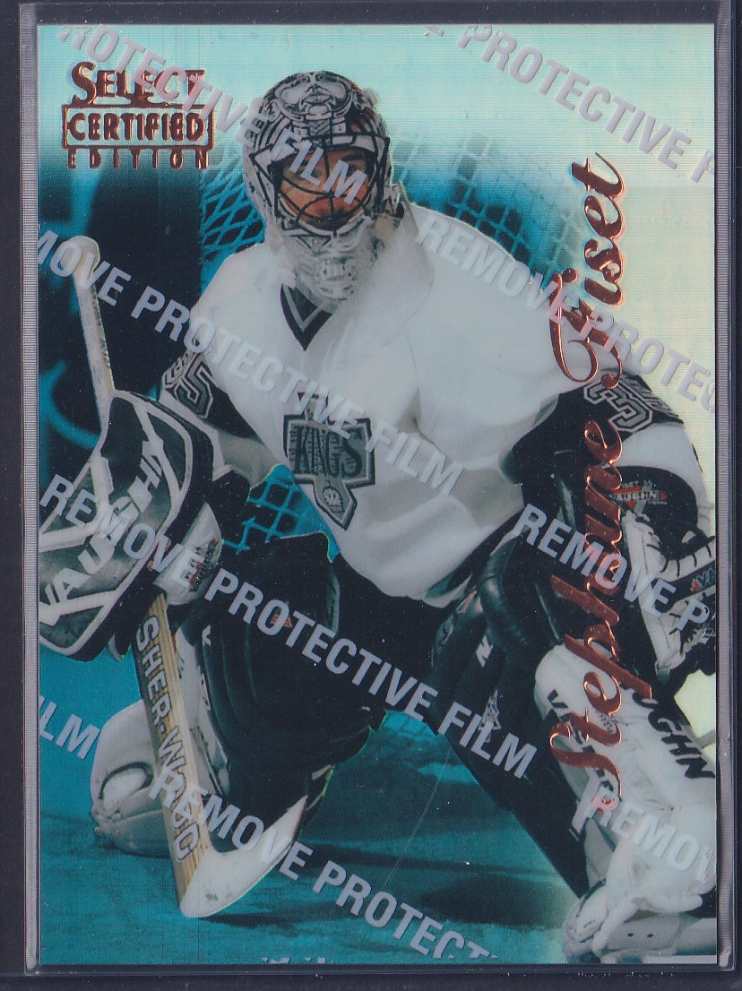 STEPHANE FISET - 1996 Pinnacle Select Certified MIRROR Blue w/ Coating #8