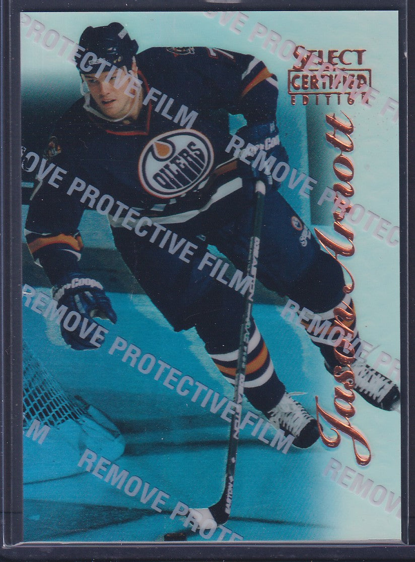 JASON ARNOTT - 1996 Pinnacle Select Certified MIRROR Blue w/ Coating #38