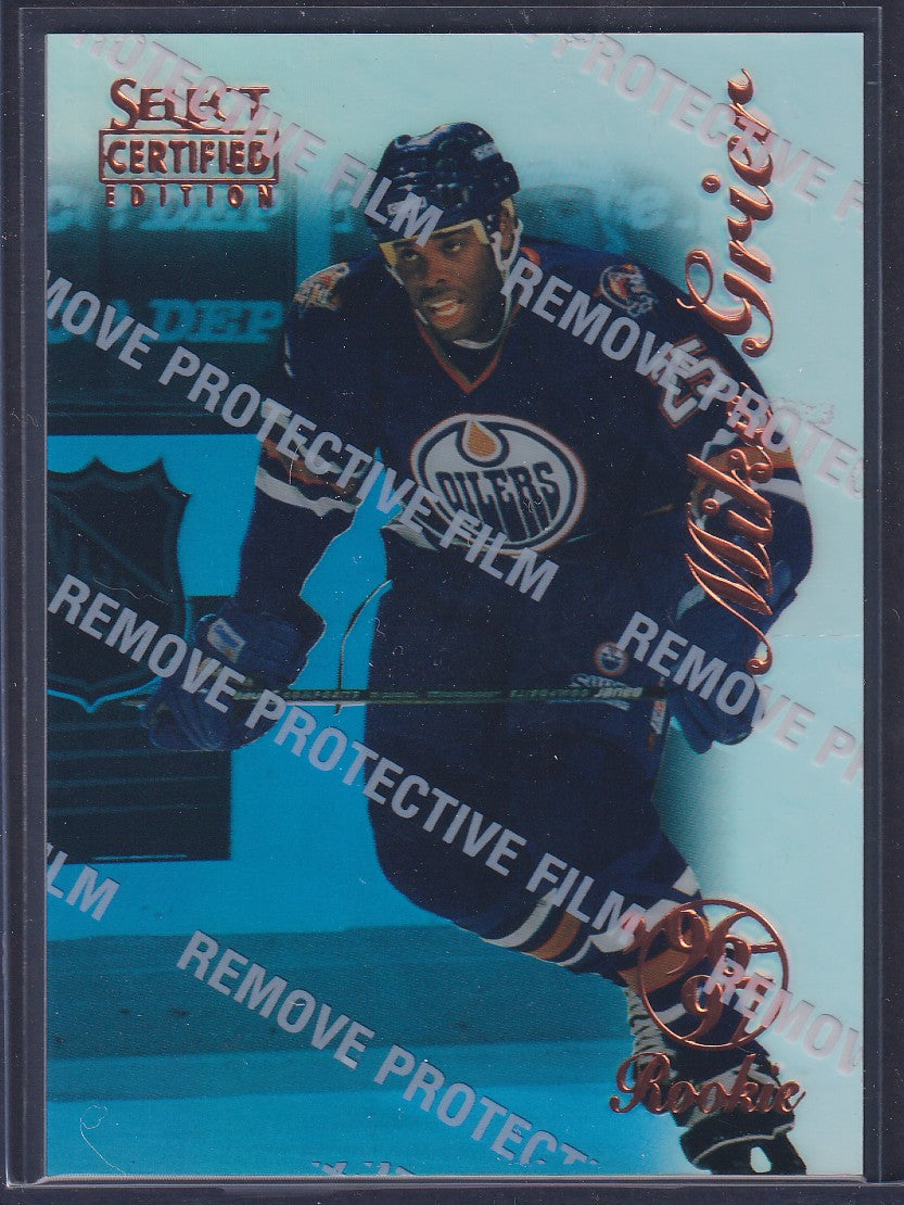 MIKE GRIER - 1996 Pinnacle Select Certified MIRROR Blue w/ Coating #101