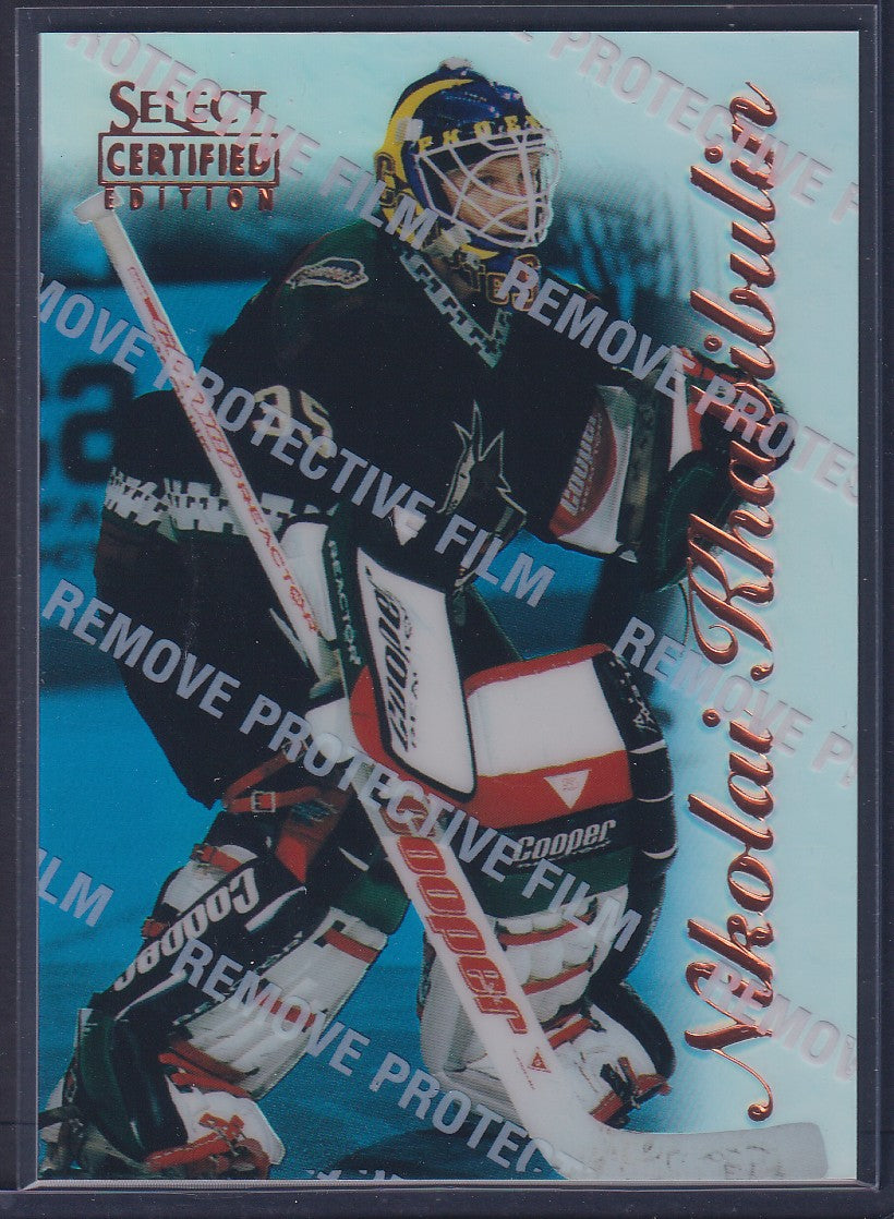 NIKOLAI KHABIBULIN - 1996 Pinnacle Select Certified MIRROR Blue w/ Coating #17