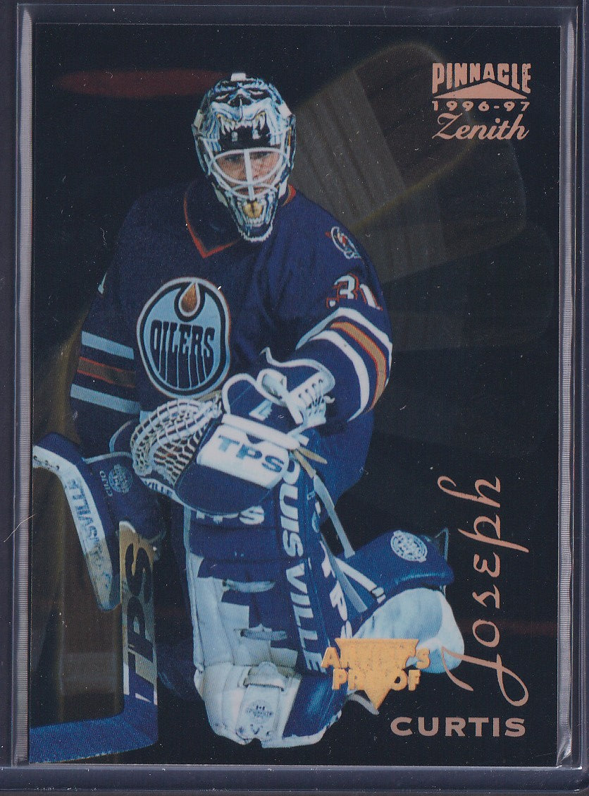 CURTIS JOSEPH - 1996 Pinnacle Zenith Artist's PROOF #112