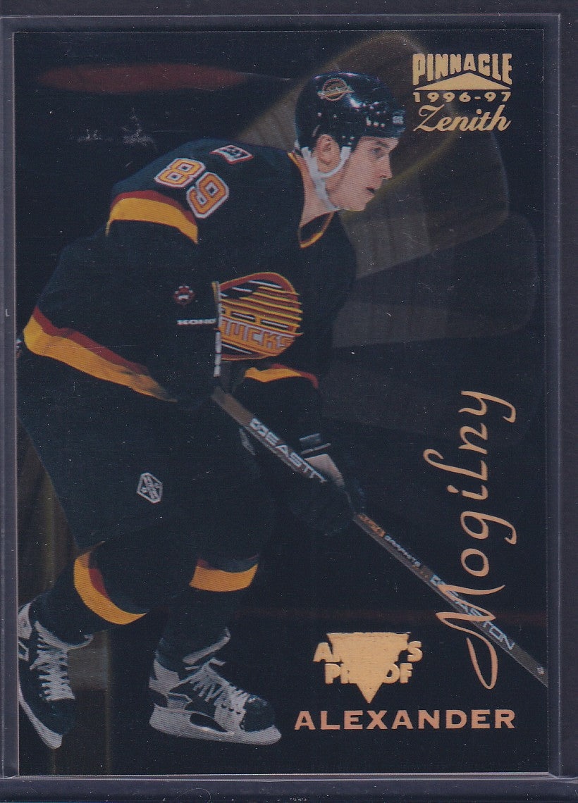 ALEXANDER MOGILNY - 1996 Pinnacle Zenith Artist's PROOF #34