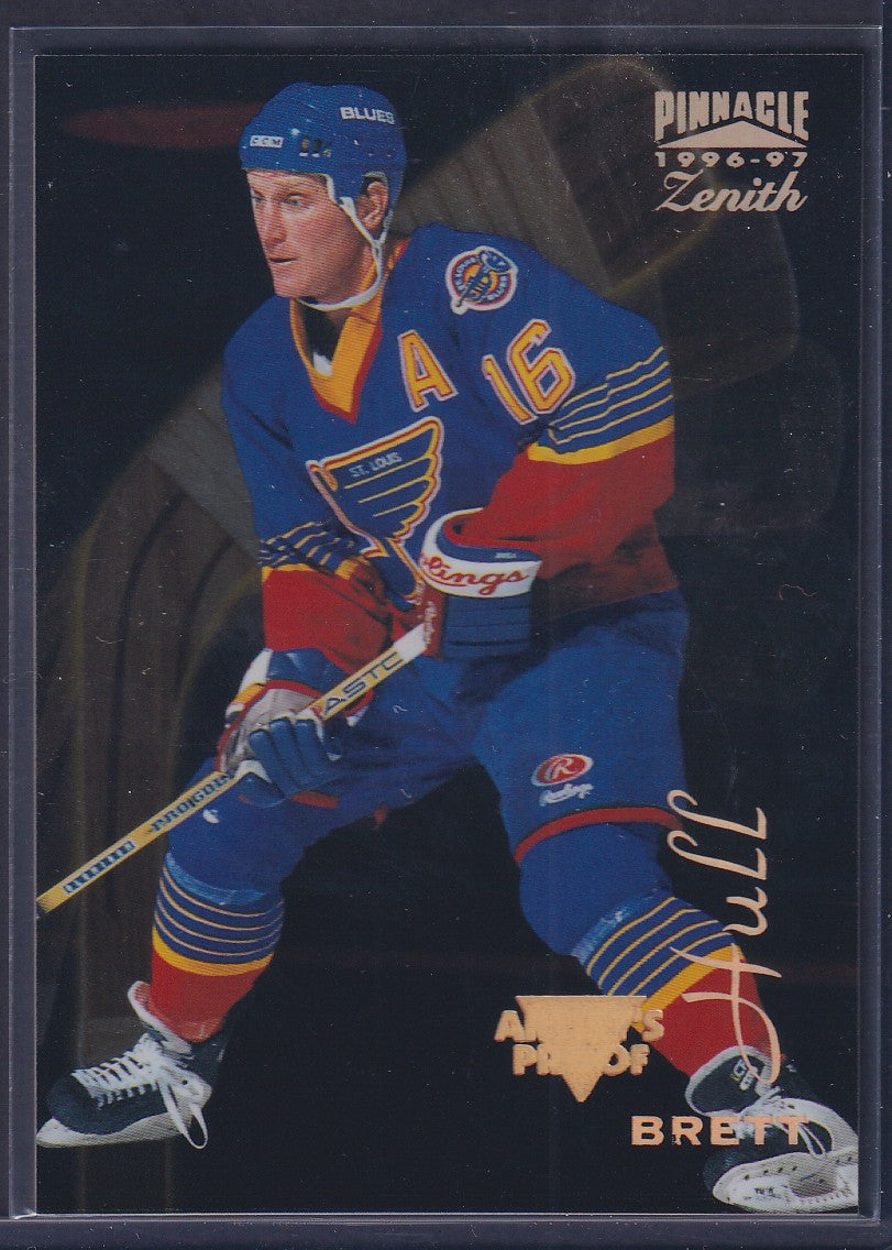 BRETT HULL - 1996 Pinnacle Zenith Artist's PROOF #67
