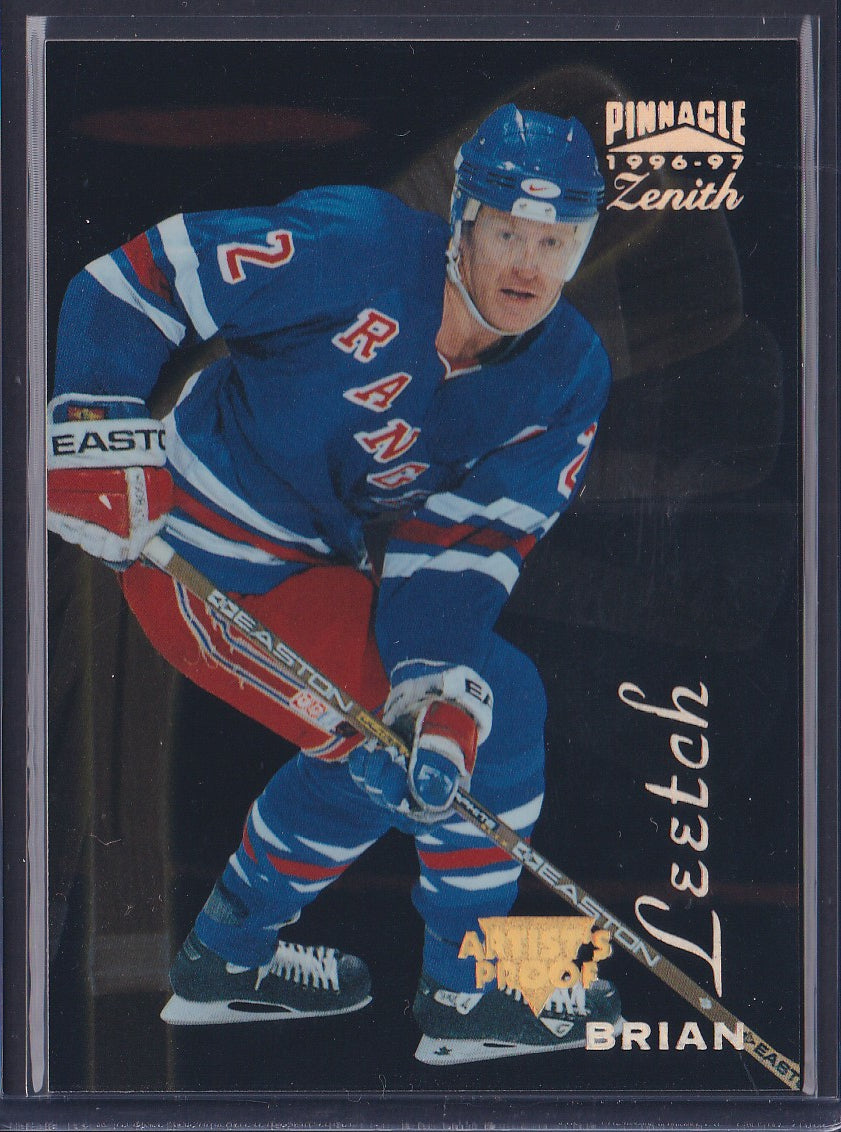 BRIAN LEETCH - 1996 Pinnacle Zenith Artist's PROOF #85