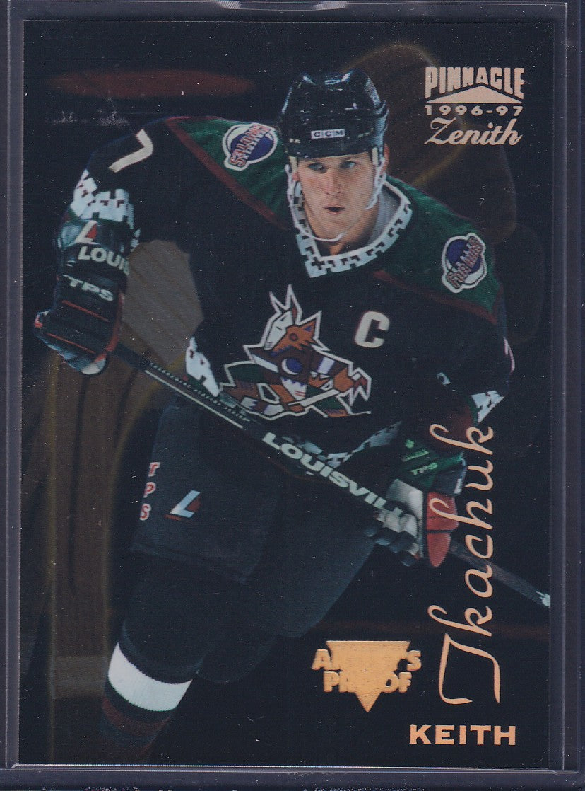 KEITH TKACHUK - 1996 Pinnacle Zenith Artist's PROOF #6