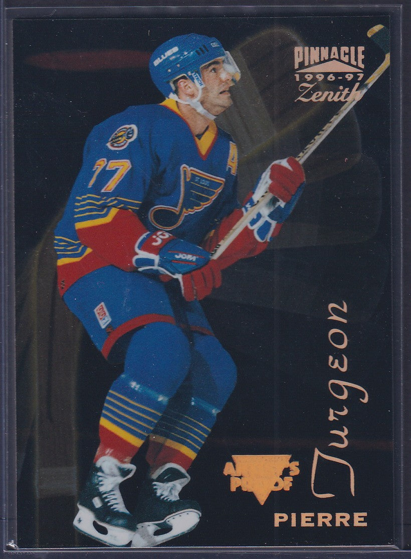 PIERRE TURGEON - 1996 Pinnacle Zenith Artist's PROOF #39